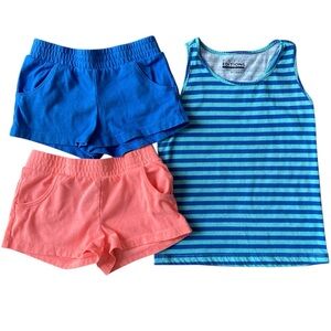 Girls Summer Outfit Tank & Shorts Size 6/6X